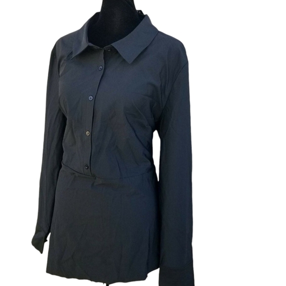 Alfani Button Long-Sleeve Blouse Women's. Size XXL. New With Tags $79. - Picture 1 of 10